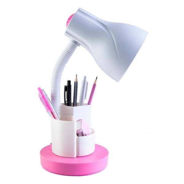 Luminária de Mesa Direcionável Escritório Home Office Estudo Porta Lápis Caneta Bivolt E27... Luminária de Mesa Direcionável Escritório Home Office Estudo Porta Lápis Caneta Bivolt E27...