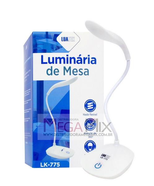 Imagem de Luminária de mesa flexível  360 GRAUS - LUATEK