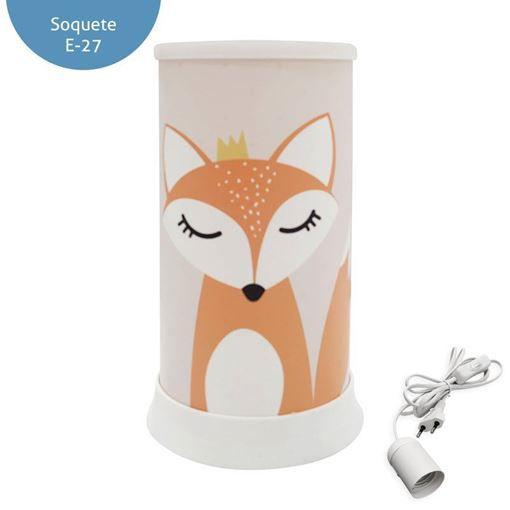 Luminária de Mesa Hug Cute Fox - Desembrulha Imagem de Luminária de Mesa Hug Cute Fox