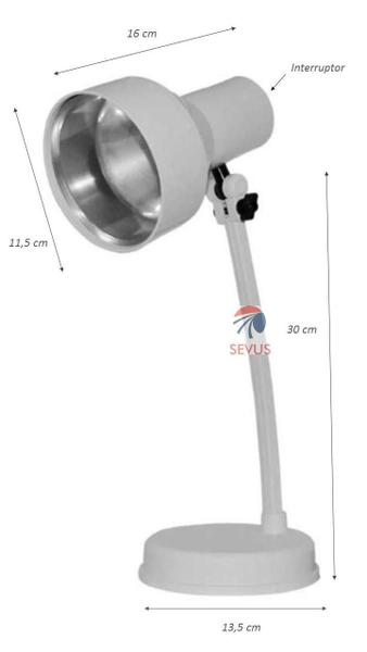 Imagem de Luminária De Mesa Ilutec Com Cúpula Anti-térmica 201