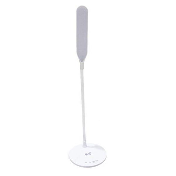 Imagem de Luminária De Mesa Led Articulada Com Carregador Wireless Para Celular Branco