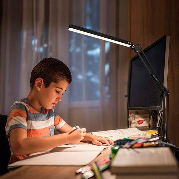 Luminária de Mesa LED Articulada com Clip - ANIMO SHOP Imagem de Luminária de Mesa LED Articulada com Clip
