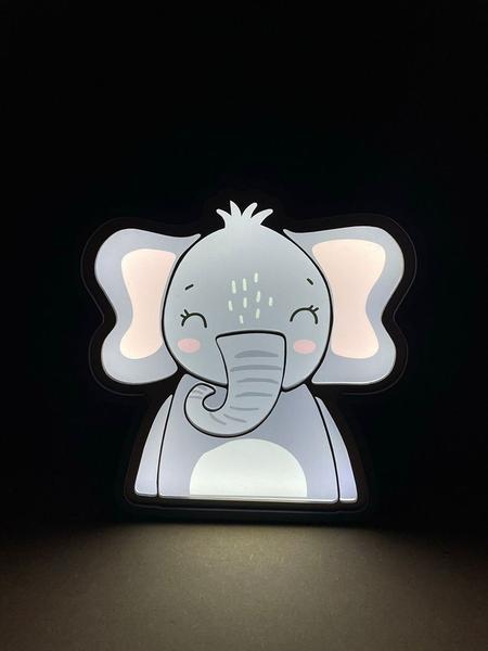 Imagem de Luminária de Mesa Placa Painel Infantil Animaizinhos Decor