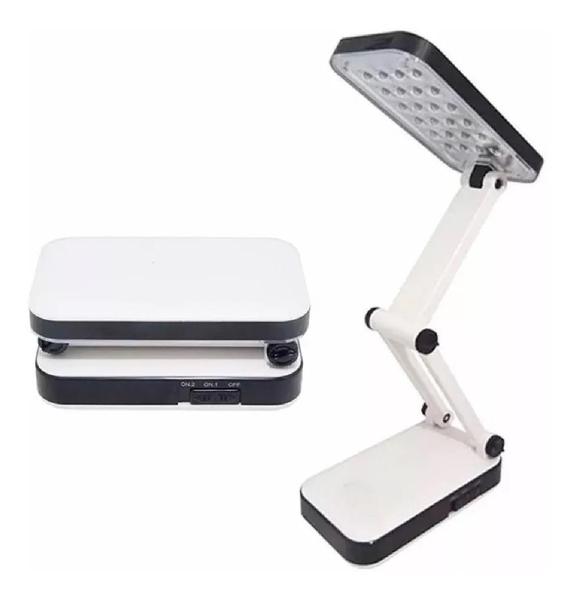 Imagem de Luminaria De Mesa Portatil Abajur Dobravel Bivolt 24 Leds