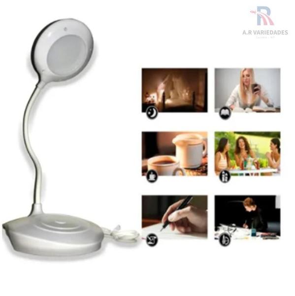 Luminária De Mesa Portátil Articulada Lamp Power 9W - A.R Variedades Mt Imagem de Luminária De Mesa Portátil Articulada Lamp Power 9W