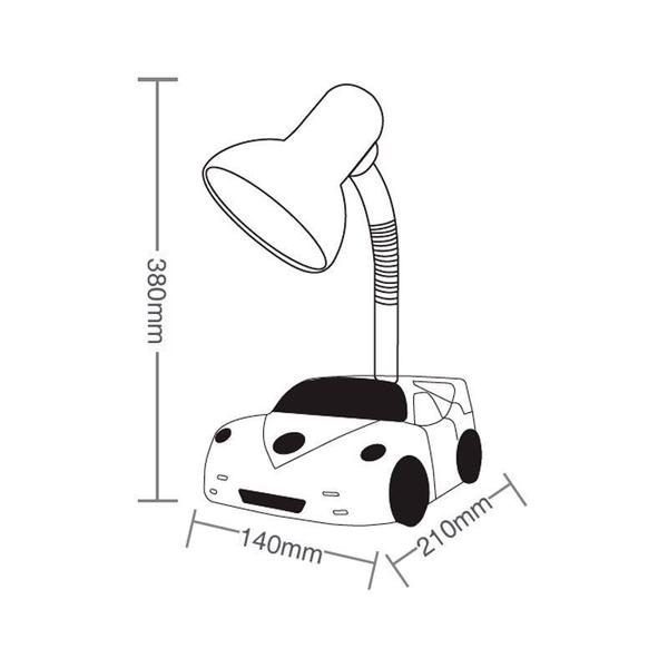 Imagem de Luminária de Mesa Taschibra TLM 50 Kids Carrinho