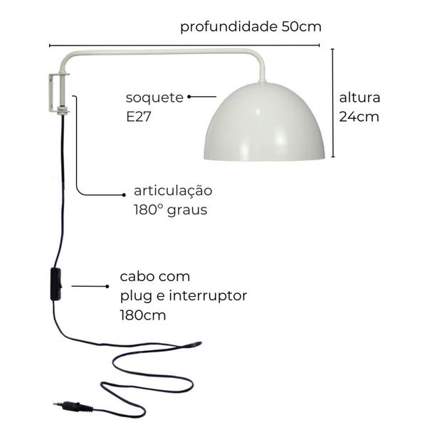 Imagem de Luminária de Parede Arandela Komaco