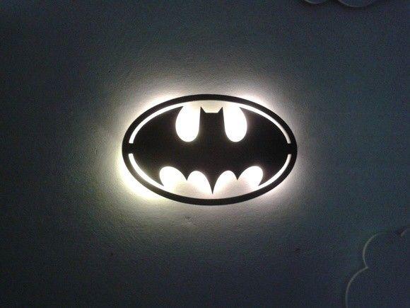 Imagem de Luminária de Parede Decorativa Geek Batman