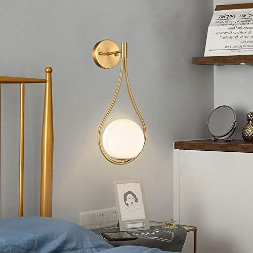 Imagem de Luminária de parede HOLKIRT Mid-Century Globe Brass Finish