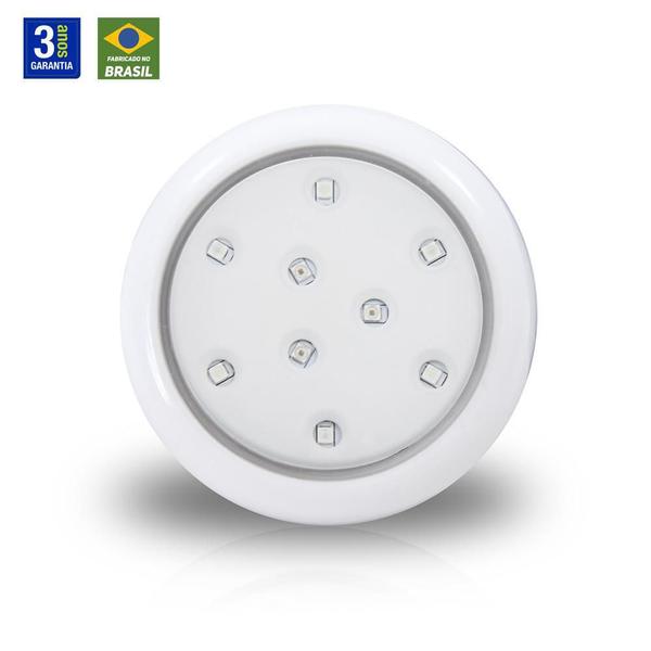 Imagem de Luminária De Piscina 12V 9W 80Mm Branco 6500K