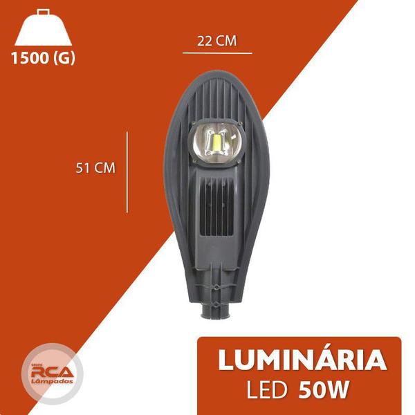 Imagem de Luminária De Rua Pública Pétala Led 50W Branco Frio 6500k