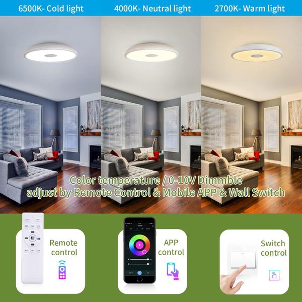 Imagem de Luminária de teto ASALL Smart Waterproof LED 18W 28cm