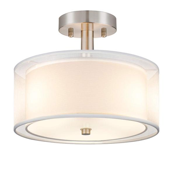 Imagem de Luminária de teto FOLKSMATE 3-Light Semi Flush Mount