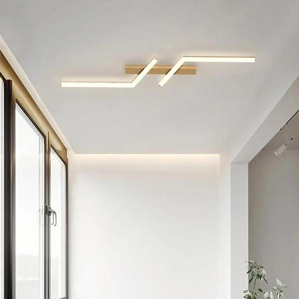 Imagem de Luminária de Teto LED Moderna - 60-120cm - Design Escandinavo para Sala de Jantar e Quarto