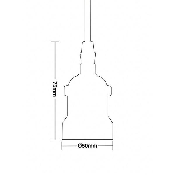 Imagem de Luminária de Teto Pendente Taschibra Dot Metal Indie 1x E27