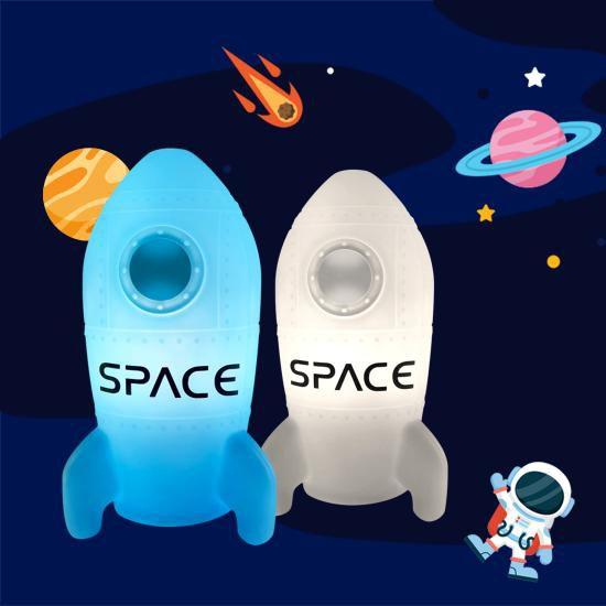 Imagem de Luminária Decoração Quarto Infantil Foguete Space Decorfun