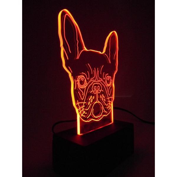 Imagem de Luminária Decorativa Abajur Led Bulldog Personalizada Nome