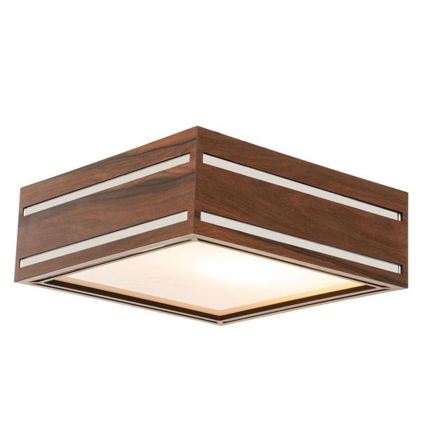 Imagem de Luminária Decorativa Madeira Plafon Ilhota Mirror 20cm