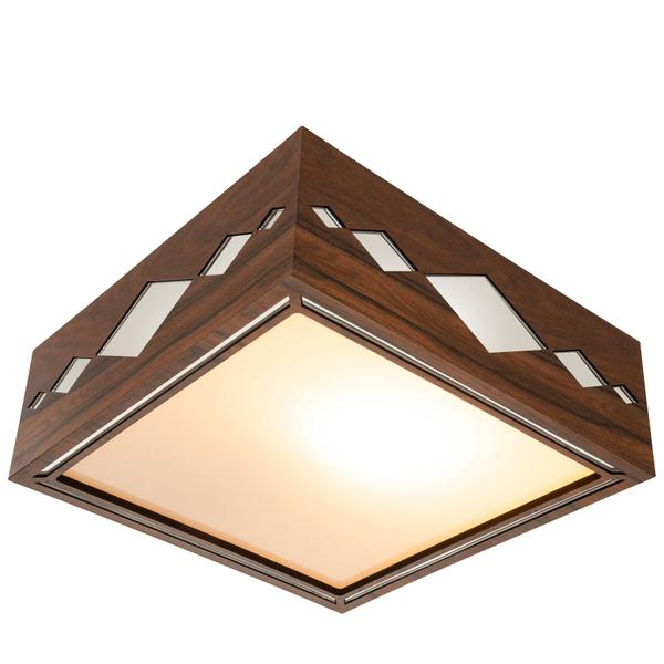 Imagem de Luminária Decorativa Madeira Plafon Maresias Mirror 40cm