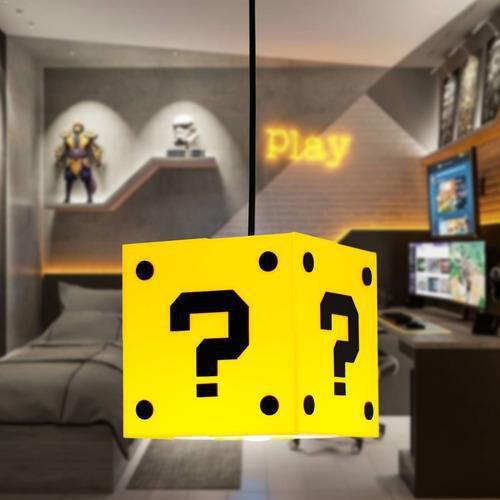 Imagem de Luminaria Desenho Interrogação Gamers Decoração