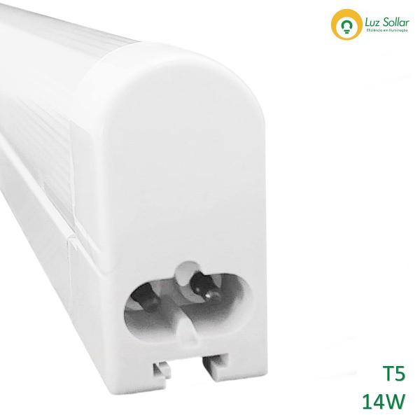 Imagem de Luminária Eletrônica Fluorescente T5 14W 220V B. Frio 60Cm