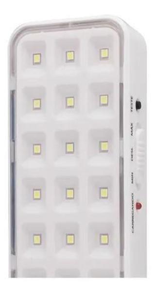 Imagem de Luminária Emergência 2w 30 Leds Bivolt Branco Frio 6500K Pix Iluminação