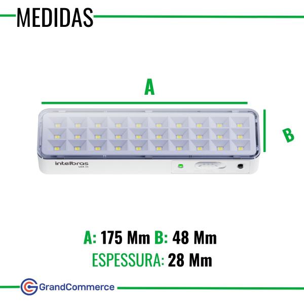 Imagem de Luminária Emergência Autônoma LEA 31 1w 30 Leds Bivolt Intelbras