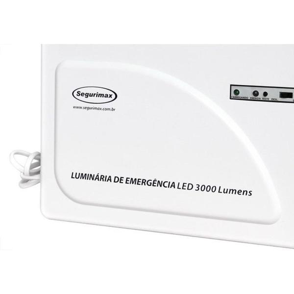 Imagem de Luminaria Emergencia Led Segurimax 3000 Lumens 2 Farois 24777