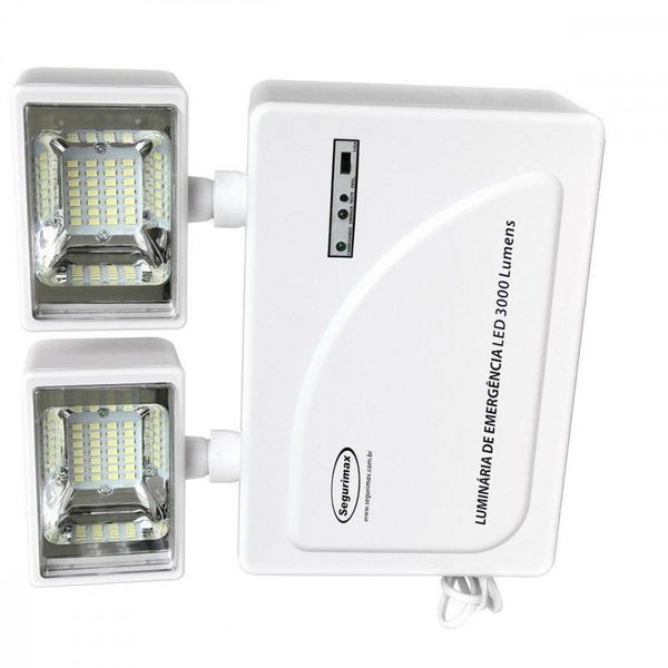 Imagem de Luminaria Emergencia Led Segurimax 3000 Lumens 2 Farois  24777