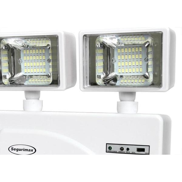 Imagem de Luminaria Emergencia Led Segurimax 3000 Lumens 2 Farois 24777