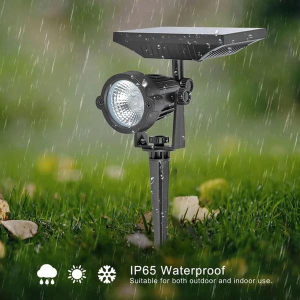 Imagem de Luminária Espeto De Jardim Energia Solar 5w Spot Super Led luz amarelo - Aled