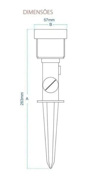 Imagem de Luminaria espeto jardim 5w led cores ip65 bivolt avant