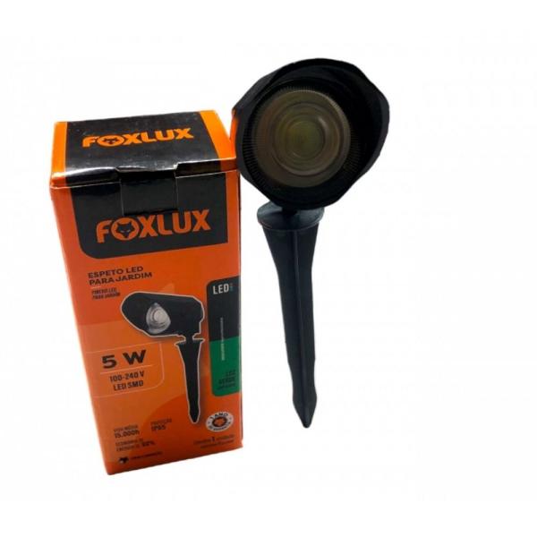 Imagem de Luminaria espeto jardim 5w verde bivolt prova dagua foxlux