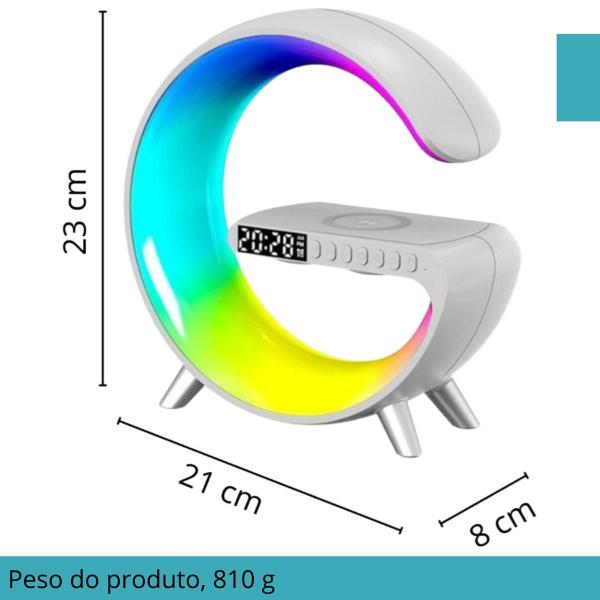 Imagem de Luminária G-Speaker Bluetooth Indução Som 10w RGB