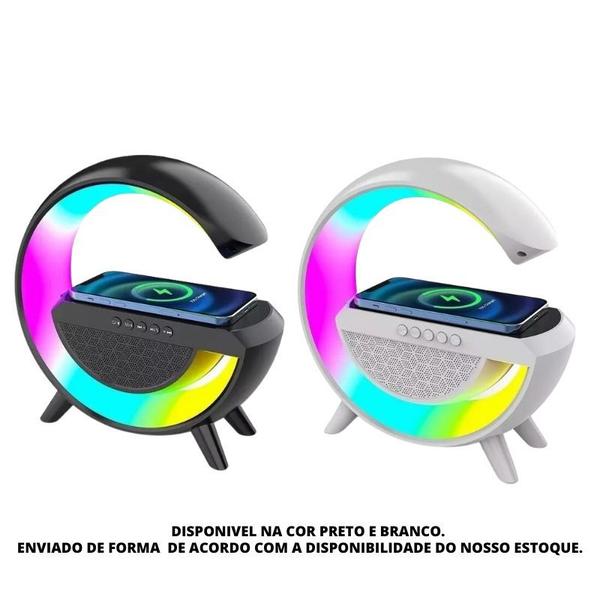 Imagem de Luminária G Speaker Caixa De Som Carregador Por Indução - Sortido