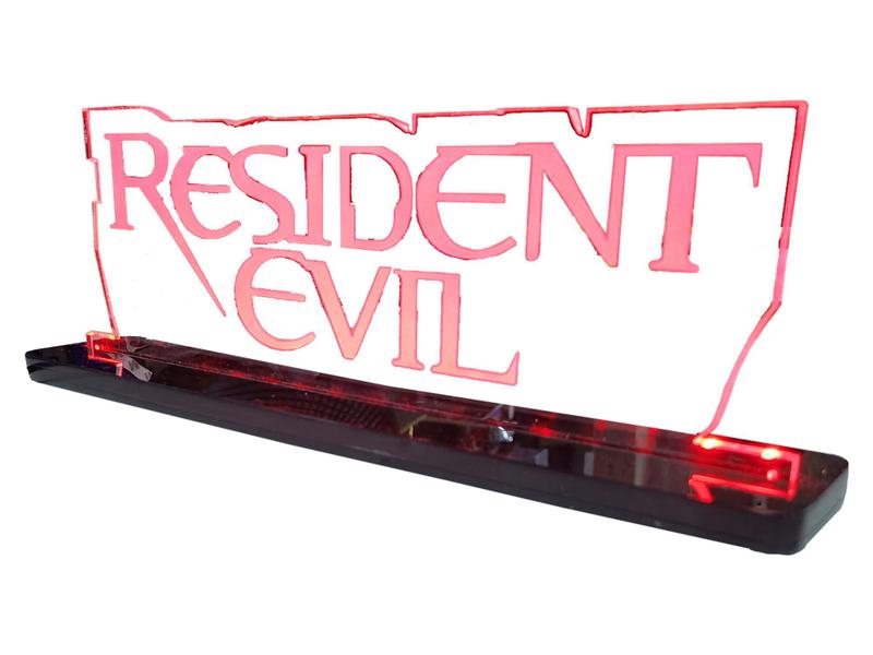 Imagem de Luminária Gamer Geek Resident Evil - Acrílico - LED Vermelho