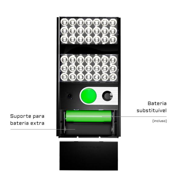 Imagem de Luminaria Holofote Solar 400w Hálogeno 2 Anos Garantia + Controle 