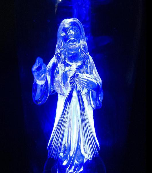 Imagem de Luminária Imagem Jesus Misericordioso Redoma E Luzes De Led