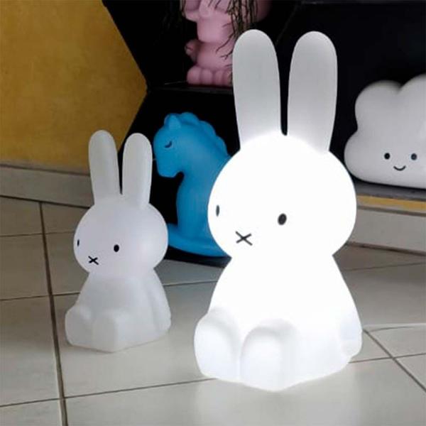 Imagem de Luminária Infantil - 45 cm - Led e Fluorescente - Miffy - Natural - DecorFun