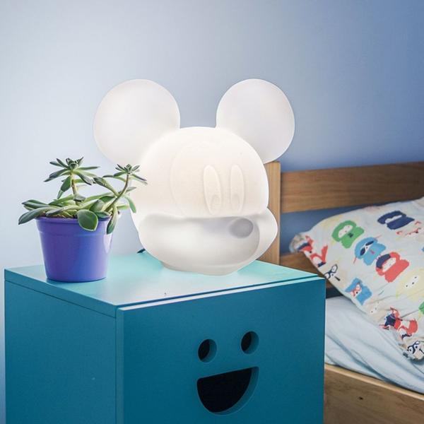 Imagem de Luminária Infantil de Mesa Usare Mickey Mouse Rosto 3D Licenciada Disney