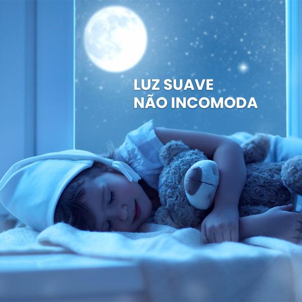 Imagem de Luminaria Infantil De Tomada Abajur Luz Noturna Nuvem Fofa