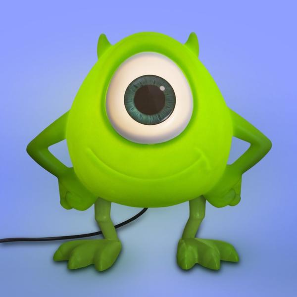 Imagem de Luminária Infantil Mike Wazowski Usare Personagem Monstros SA Universidade Monstros Disney PixarPixar