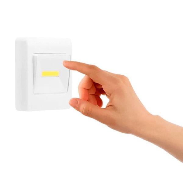 Imagem de Luminária Interruptor Parede Led Branco Frio 3w 180lm - Luatek