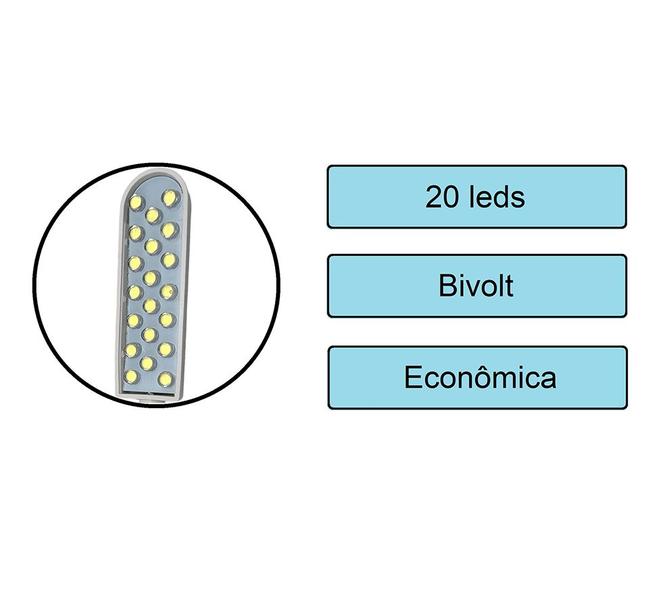 Imagem de Luminária Lampada De Led Maquina De Costura Industrial Reta Overloque Interlock Galoneira Colarete Cobertura 2 Agulhas