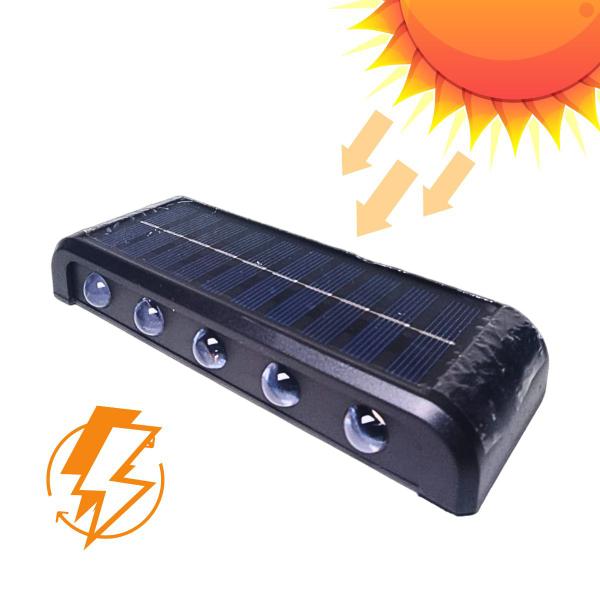 Luminária Lâmpada Led Arandela De Parede Sensor Solar IP65 - KAEKA Imagem de Luminária Lâmpada Led Arandela De Parede Sensor Solar IP65
