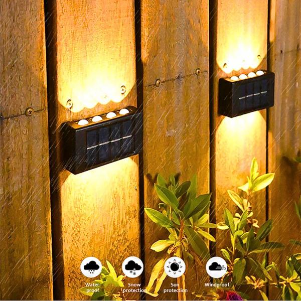 Luminária Lâmpada Led Arandela De Parede Sensor Solar IP65 - KAEKA Imagem de Luminária Lâmpada Led Arandela De Parede Sensor Solar IP65