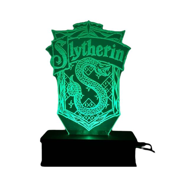 Imagem de Luminaria Led 16 Cores Harry Potter Sonserina Geek Hogwarts