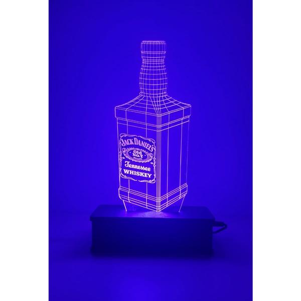 Imagem de Luminária Led 16 Cores Jack Daniels Bebida Decoração Whisky