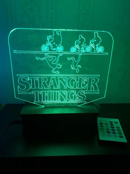 Imagem de Luminária Led 16 cores, Stranger Things, Série, Decoração, Quarto