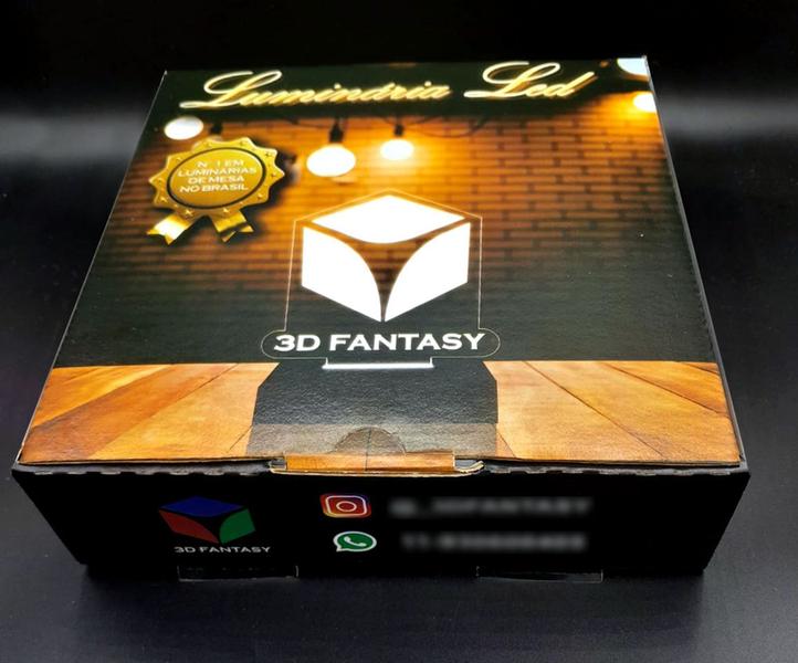 Luminária Led 3D Bisão Búfalo Abajur Presente Criativo Decoração - 3D Fantasy Imagem de Luminária Led 3D Bisão Búfalo Abajur Presente Criativo Decoração